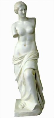 Antike Frauenfigur verkleinert 124cm für draußen aus Polyresin