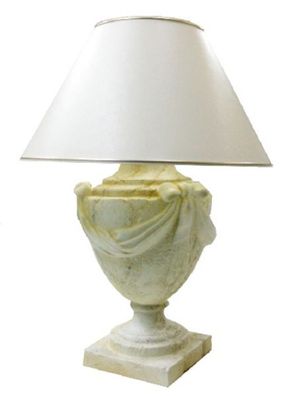 Lampe Beige lebensgroß 60cm für draußen aus Polyresin