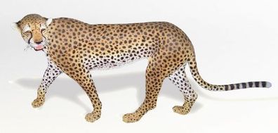 Gepard lebensgroß 90cm für draußen aus GFK