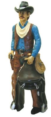 Cowboy 180cm lebensgroß 180cm für draußen aus GFK