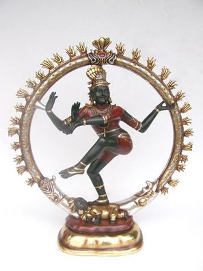 Shiva verkleinert 130cm für draußen aus Polyresin