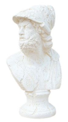 Büste Zeus lebensgroß 55cm für draußen aus Polyresin