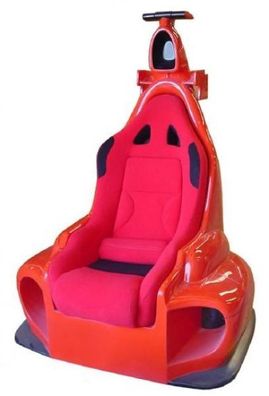 Formel-1 Cabine als Sessel lebensgroß 154cm für draußen aus GFK