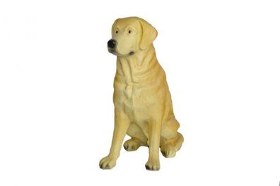 Labrador sitzend lebensgroß 70cm für draußen aus Polyresin