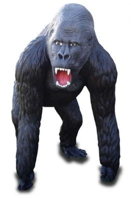 Gorilla lebensgroß 100cm für draußen aus GFK