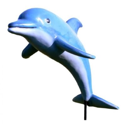Delphin springend lebensgroß 180cm für draußen aus GFK