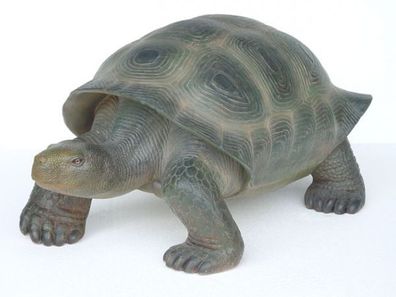 Schildkröte realistische Bemalung lebensgroß 48cm für draußen aus GFK