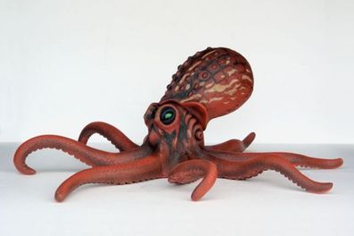 Octopus lebensgroß 82cm für draußen aus GFK