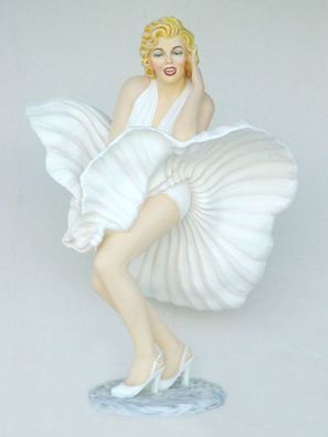 Marilyn Monroe Double tanzend lebensgroß 179cm für draußen aus GFK