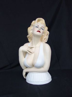 Marilyn Monroe Double Büste lebensgroß 76cm für draußen aus GFK