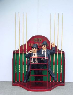 Blues Brothers Queuehalter verkleinert 112cm für draußen aus GFK