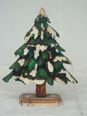 Tannenbaum mit Kerzenhalter klein verkleinert 53cm für draußen aus Polyresin