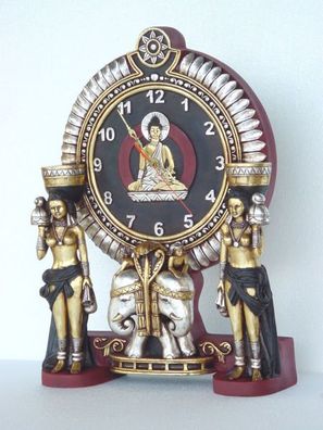 Hindu Uhr verkleinert 50cm für draußen aus Polyresin
