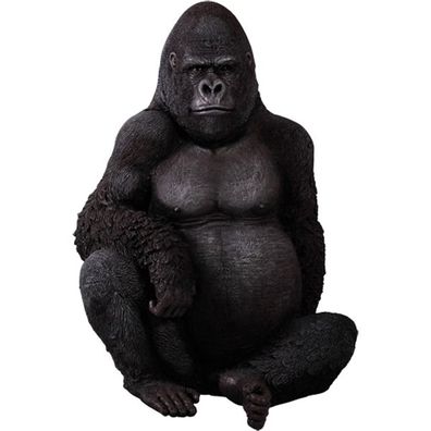 Silberrücken Gorilla lebensgroß 114cm für draußen aus GFK