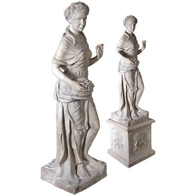 Vier Jahreszeiten - Frühling Statue lebensgroß 158cm für draußen aus GFK