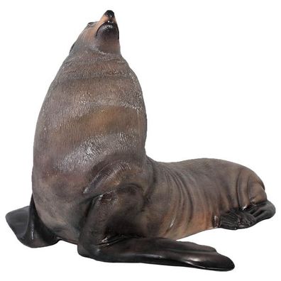 männlicher Seebär lebensgroß 112cm für draußen aus GFK