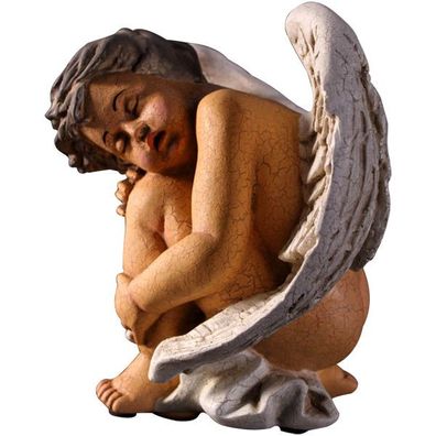 schlafendes Engelchen klein verkleinert 23cm für draußen aus Polyresin