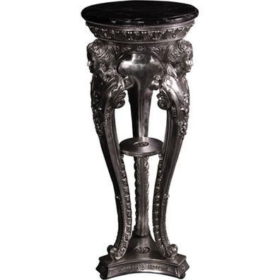 Beistelltisch Silber 105cm für draußen aus Polyresin