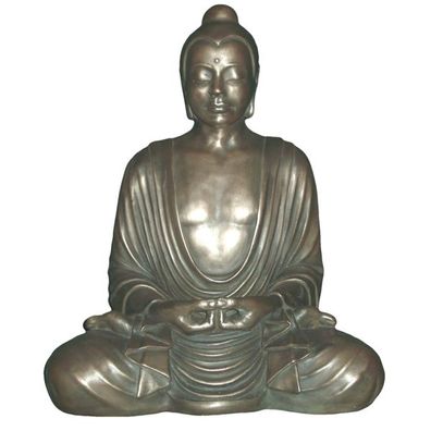 sitzender Buddha verkleinert 48cm für draußen aus Polyresin