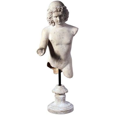 Klassischer Junge verkleinert 104cm für draußen aus Polyresin