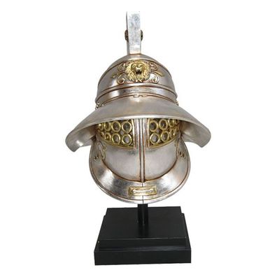 Thrakischer Helm lebensgroß 58cm für draußen aus Polyresin