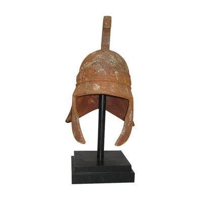 Macedonischer Helm lebensgroß 60cm für draußen aus Polyresin