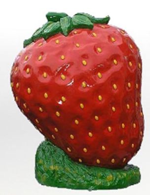 Erdbeere 40 vergrößert 40cm für draußen aus GFK