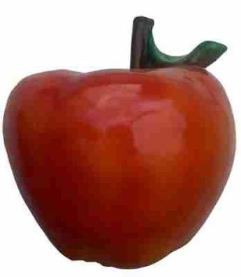 Apfel klein vergrößert 48cm für draußen aus GFK