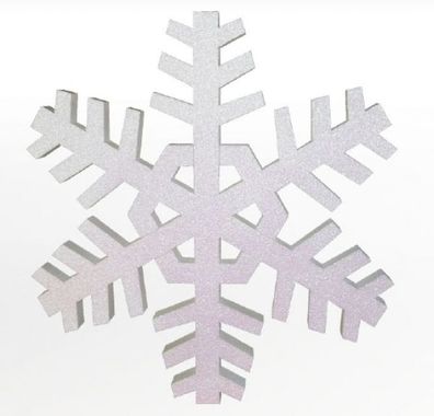 Schneeflocke vergrößert 80cm für innen aus Polyester