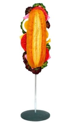 Sandwich ébergroß XXL 220cm fér draußen aus GFK