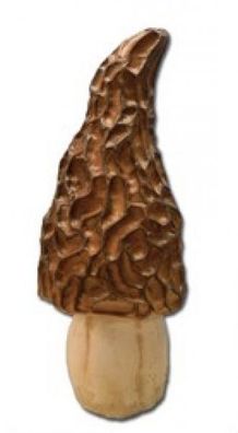 Morchel Groß ébergroß XXL 69cm fér draußen aus Polyresin