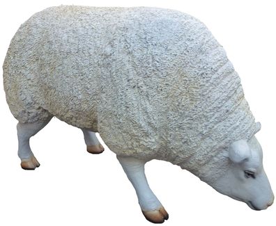 Schaf lebensgroß 65cm fér draußen aus Polyresin