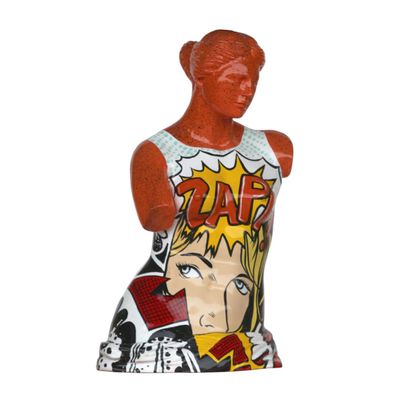 Venus Torso im PopArt Style lebensgroß 93cm fér draußen aus Polyresin