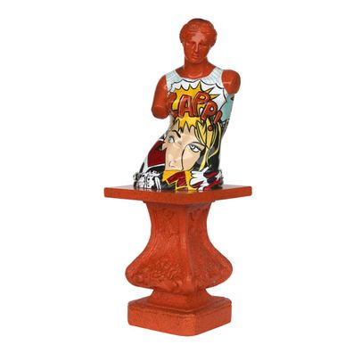 Venus Torso im PopArt Style auf Säule lebensgroß 170cm fér draußen aus Polyresin