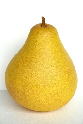 Gelbe Birne XXL vergrößert 79cm fér draußen aus Polyresin