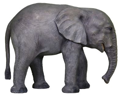 Baby Elefant lebensgroß 63cm fér draußen aus GFK