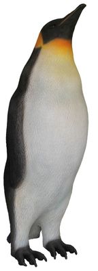 Kaiserpinguin Kopf oben lebensgroß 111cm fér draußen aus GFK