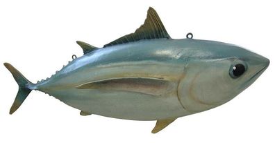 Tunfisch mit geschlossenem Mund lebensgroß 19cm fér draußen aus Polyresin