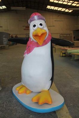 Comic Pinguin Flipper lebensgroß 123cm für draußen aus GFK