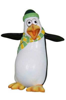 Comic Pinguin Skipper lebensgroß 117cm für draußen aus GFK