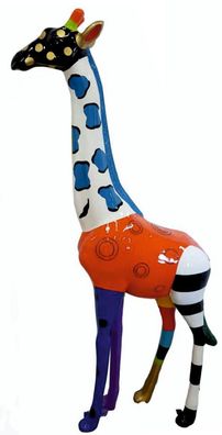 Giraffe Chamäleon lebensgroß 205cm fér draußen aus GFK