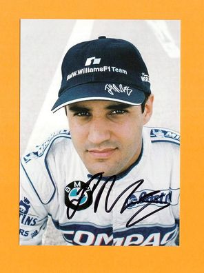 Juan Pablo Montoya (Formel 1) - persönlich signiert Autogrammkarte