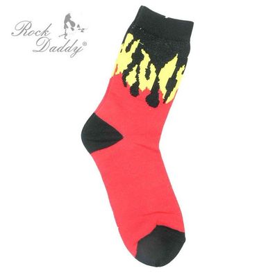 Flammen Turnschuh Socken one size