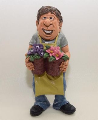 11: Gärtner Florist Gartenmeister 15cm Dekofigur witzige Berufe Les Alpes Funny Jobs