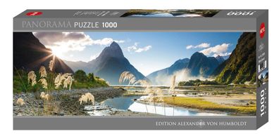 Heye Puzzle -Milford Sound- 1000 Teile Panorama, Neuseeland Humboldt Ed. 29606