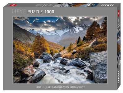 Heye Puzzle -Mountain Stream- 1000 Teile, Bergbach im Wallis, Humboldt Ed 29712