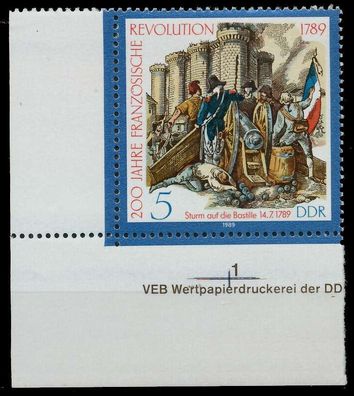DDR 1989 Nr 3258 postfrisch ECKE-ULI X0E3E4E