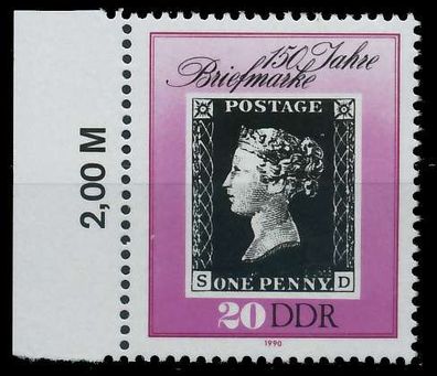 DDR 1990 Nr 3329 postfrisch SRA X0E8C06