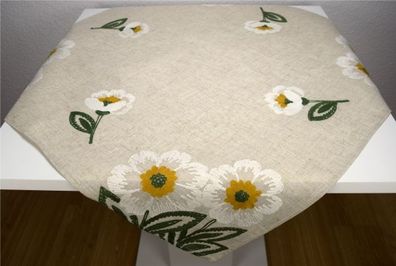 Blumen Kurbelstickerei 85 * 85 cm Tischdecke Tischläufer Tischtuch 2260