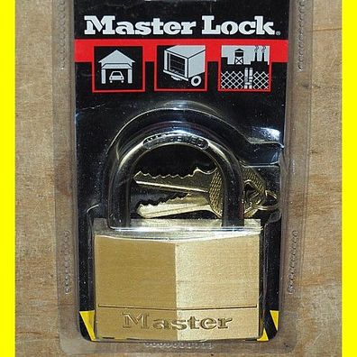 Master Lock Vorhängeschloss 160D - Breite 60 mm - gehärteter Stahlbügel 9 mm